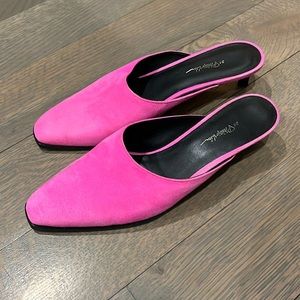 Hot pink suede. Philip Lim. Size 39.